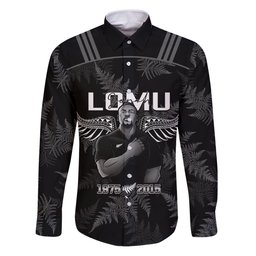 New Zealand Silver Fern Rugby Family Matching Puletasi Dress and Hawaiian Shirt Aotearoa Godfather Proud Gone But Never Forgotten LT14