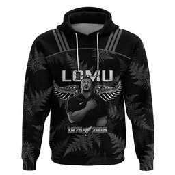 New Zealand Silver Fern Rugby Hoodie Aotearoa Godfather Proud Gone But Never Forgotten LT14