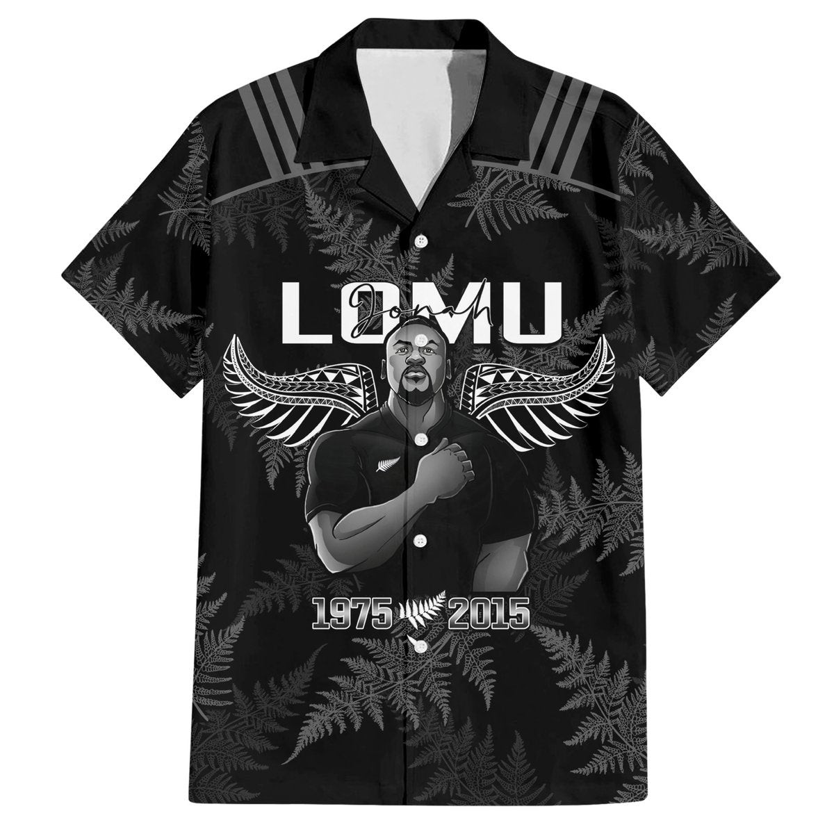 New Zealand Silver Fern Rugby Hawaiian Shirt Aotearoa Godfather Proud Gone But Never Forgotten LT14