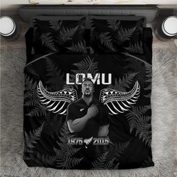 New Zealand Silver Fern Rugby Bedding Set Aotearoa Godfather Proud Gone But Never Forgotten LT14