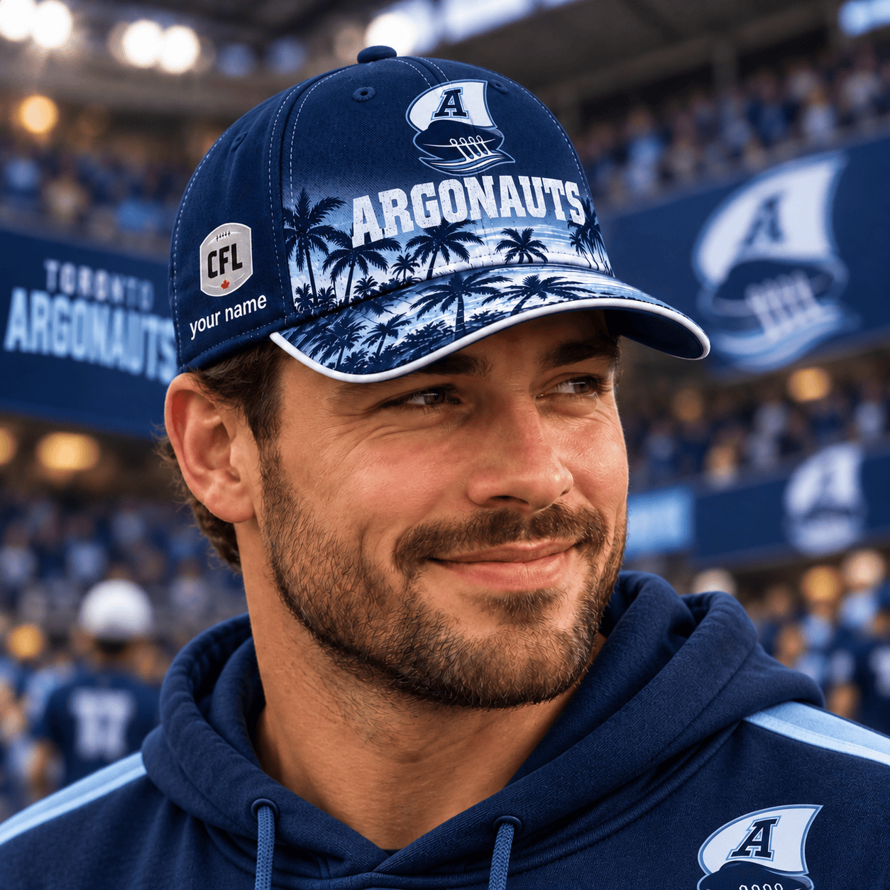 Toronto Argonauts CFL Cap Hawaii Custom Name For Fan