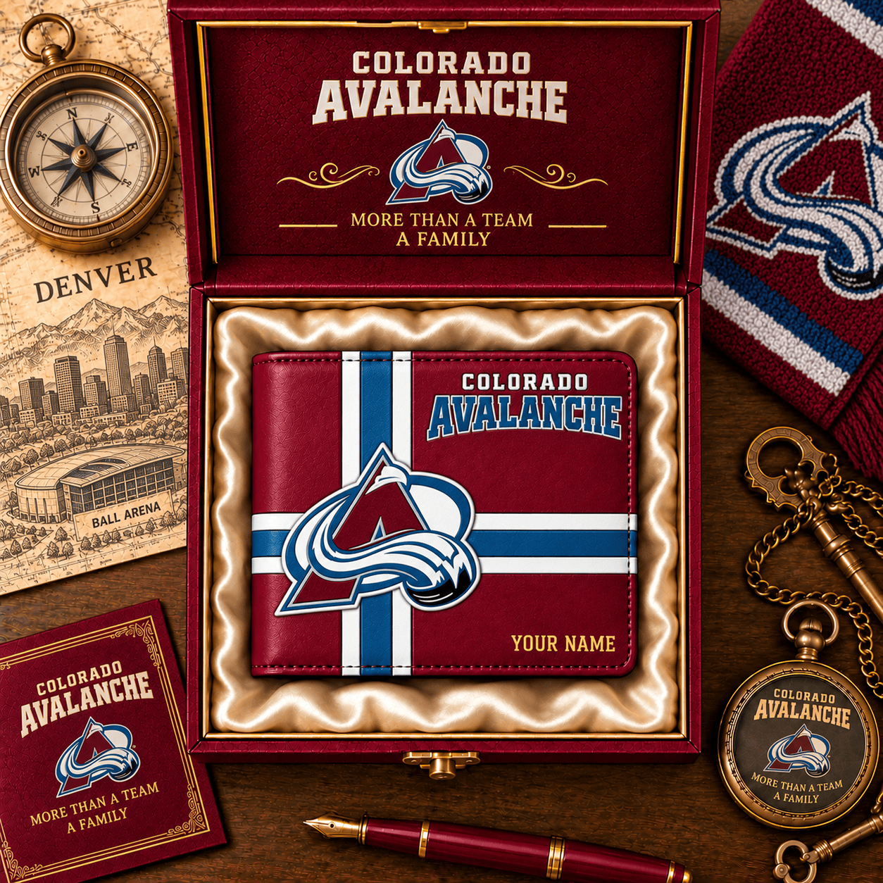 Colorado Avalanche NHL Wallet Custom Name For Fan