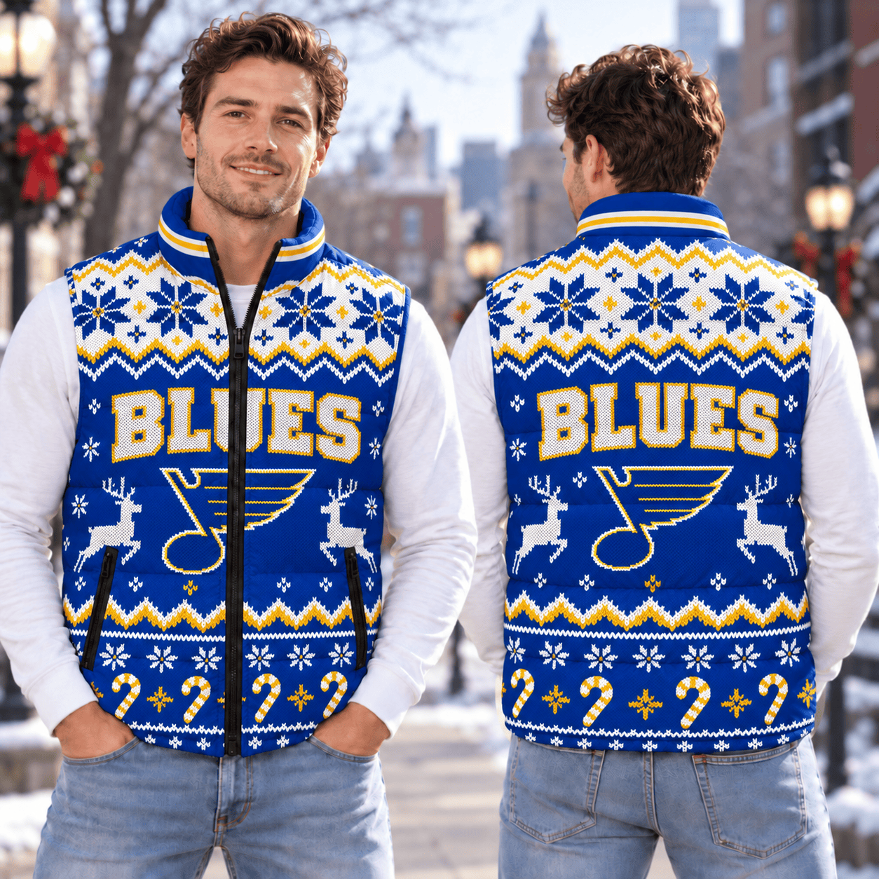St. Louis Blues NHL Puffer Jacket Christmas For Fan