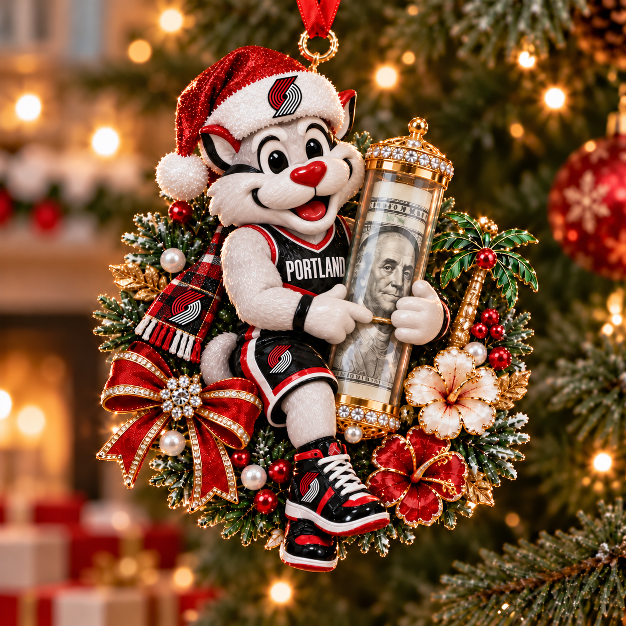 Portland Trail Blazers NBA Ornament Christmas For Fan