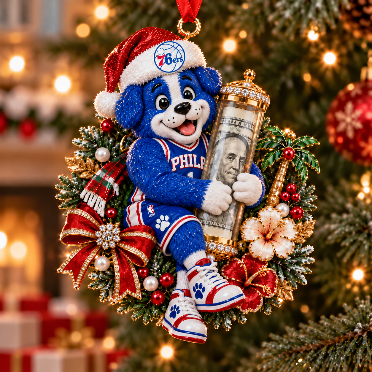 Philadelphia 76ers NBA Ornament Christmas For Fan