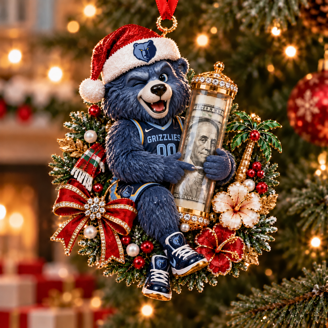 Memphis Grizzlies NBA Ornament Christmas For Fan
