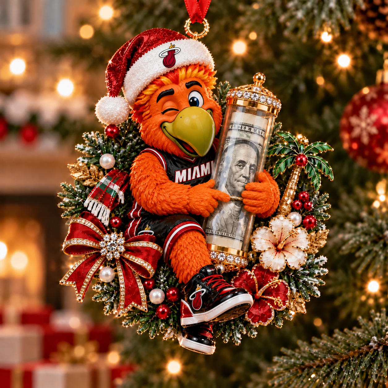Miami Heat NBA Ornament Christmas For Fan