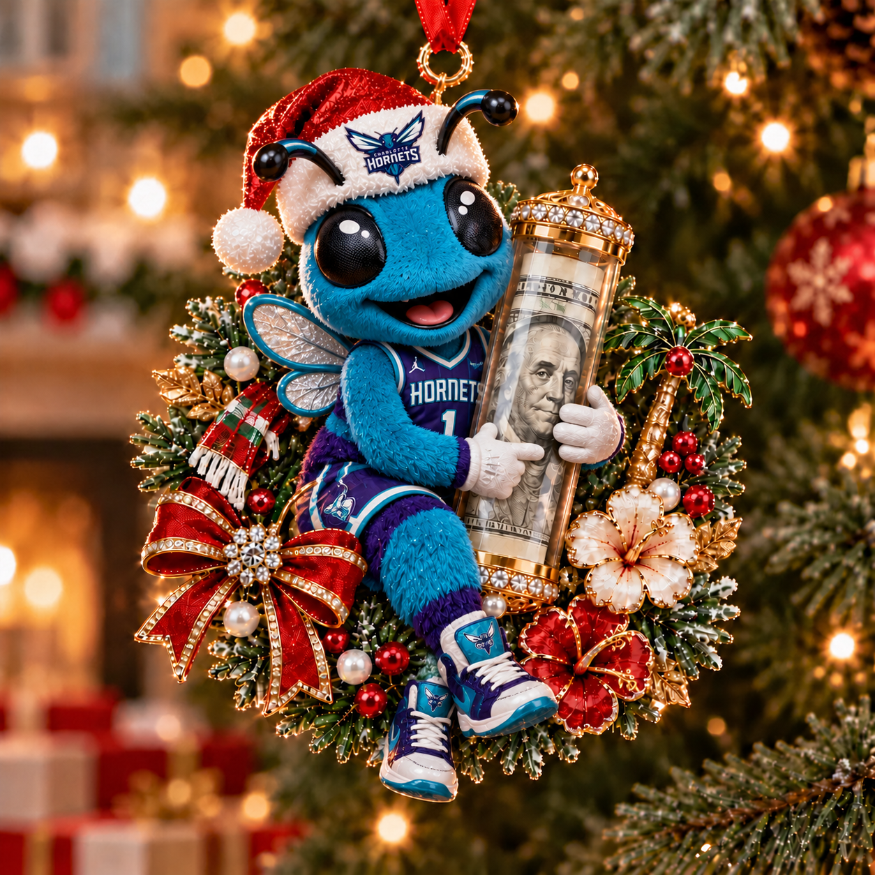 Charlotte Hornets NBA Ornament Christmas For Fan
