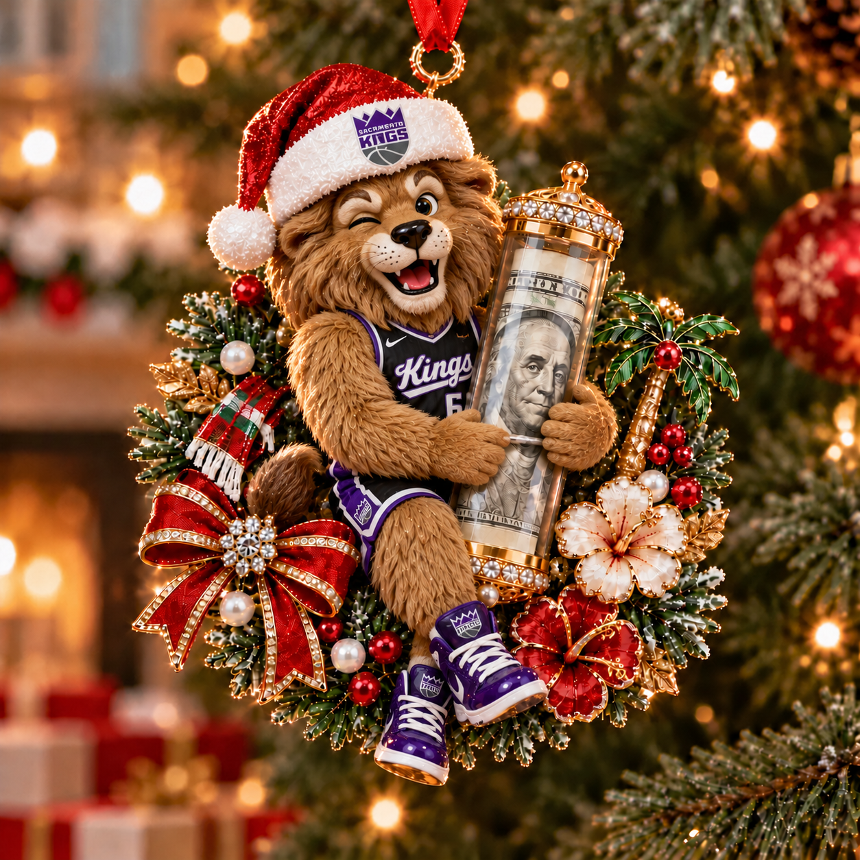 Sacramento Kings NBA Ornament Christmas For Fan
