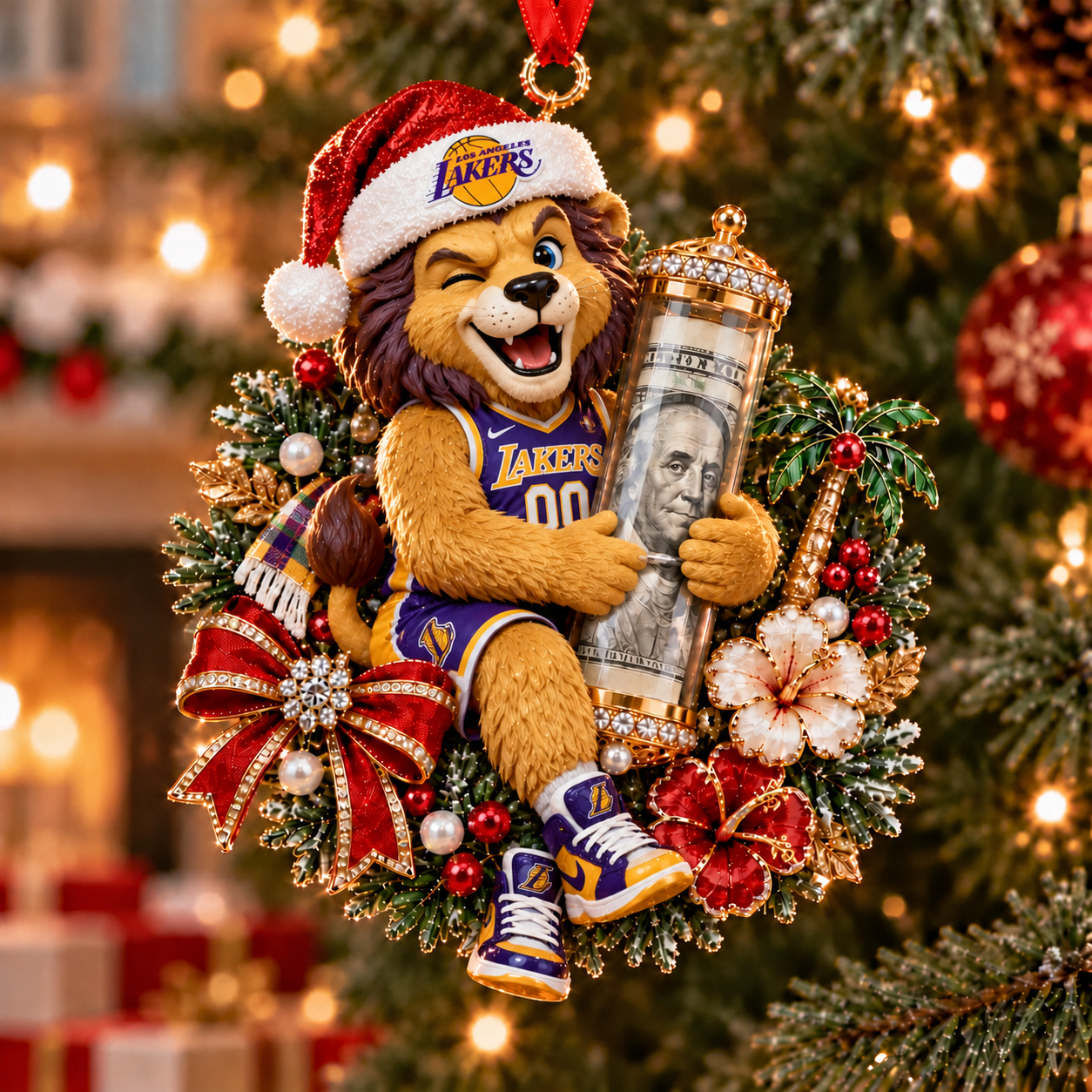 Los Angeles Lakers NBA Ornament Christmas For Fan