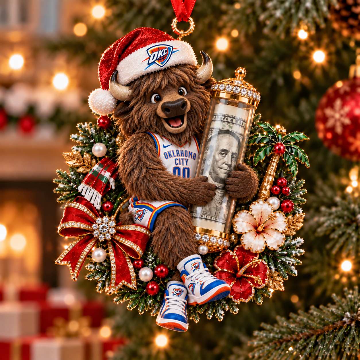 Oklahoma City Thunder NBA Ornament Christmas For Fan