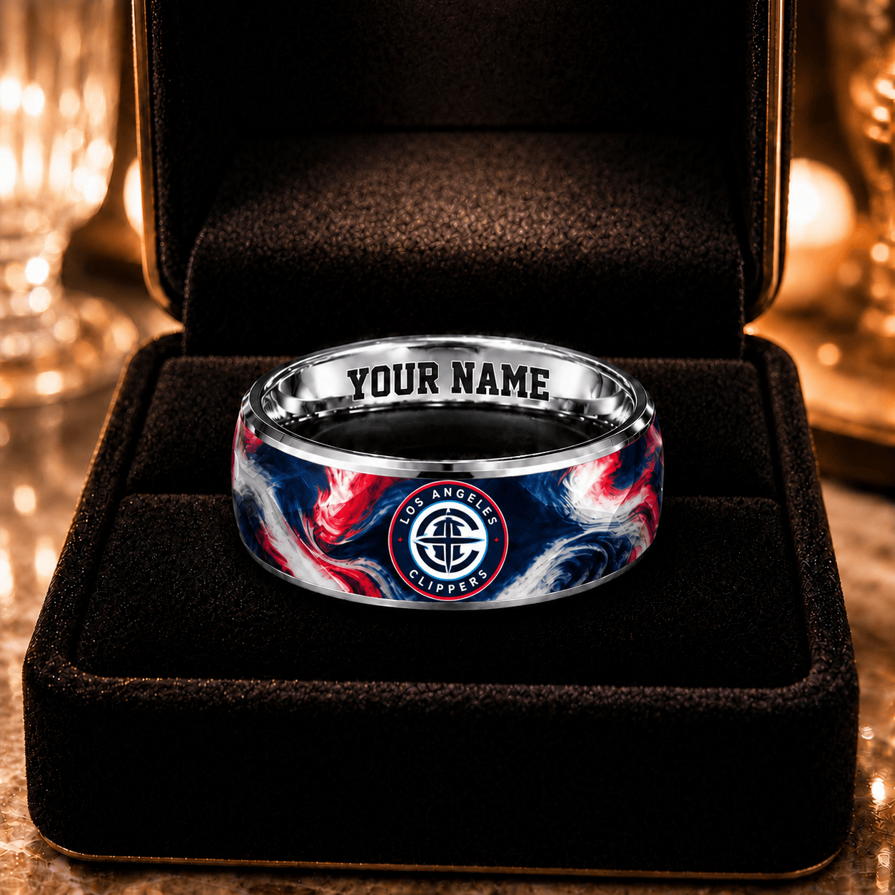 Los Angeles Clippers NBA Ring Custom Name For Fan