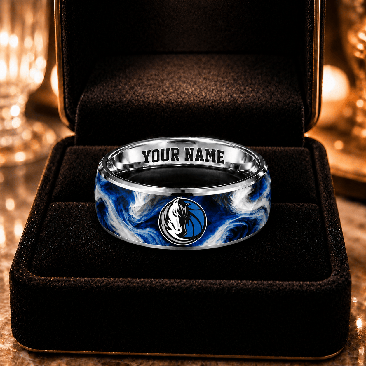 Dallas Mavericks NBA Ring Custom Name For Fan