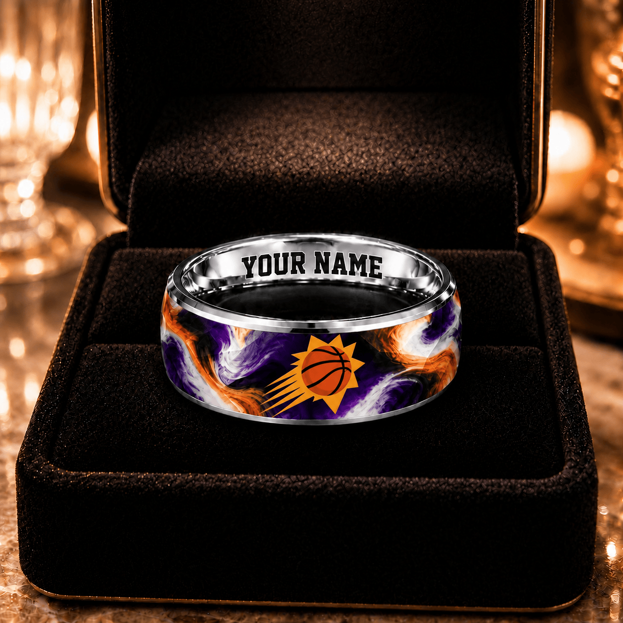 San Antonio Spurs NBA Ring Custom Name For Fan