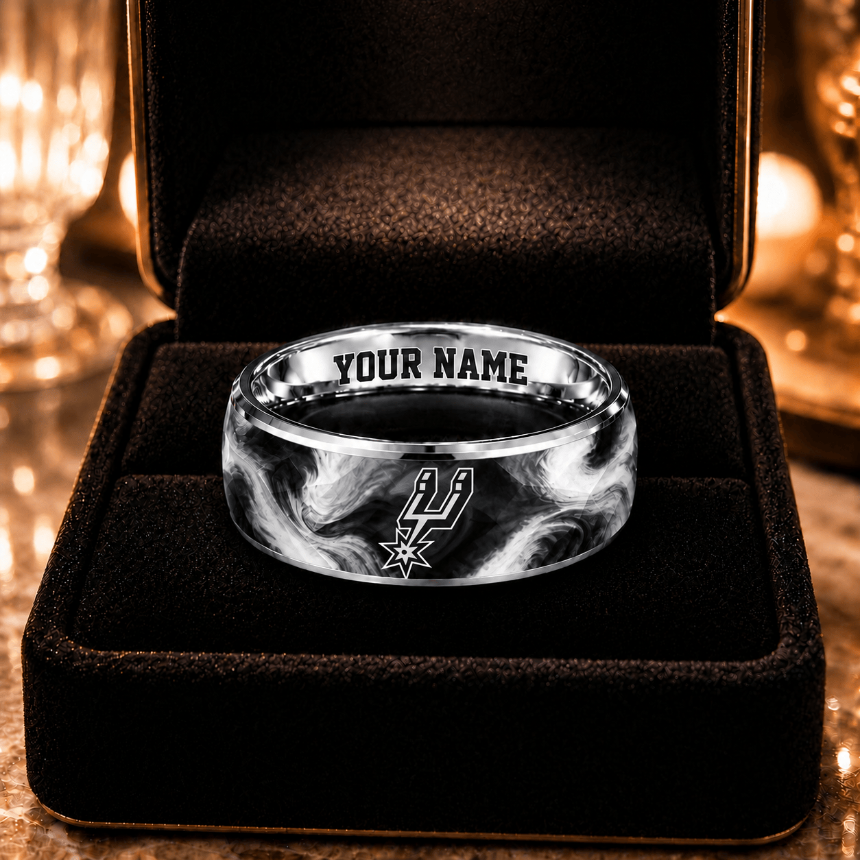 Houston Rockets NBA Ring Custom Name For Fan