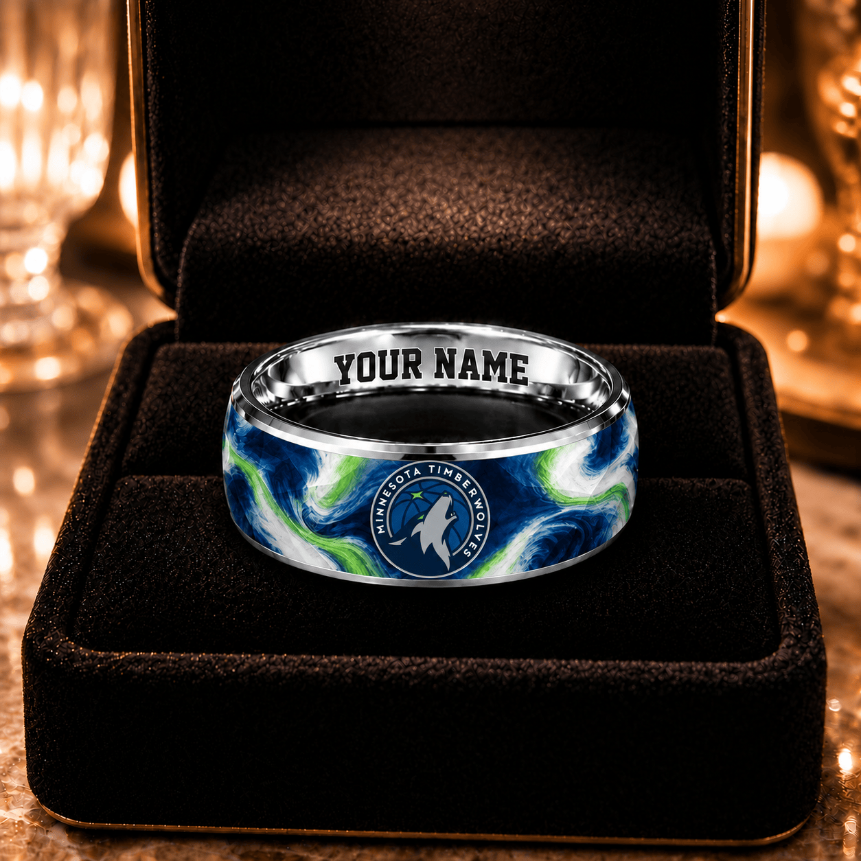 Oklahoma City Thunder NBA Ring Custom Name For Fan