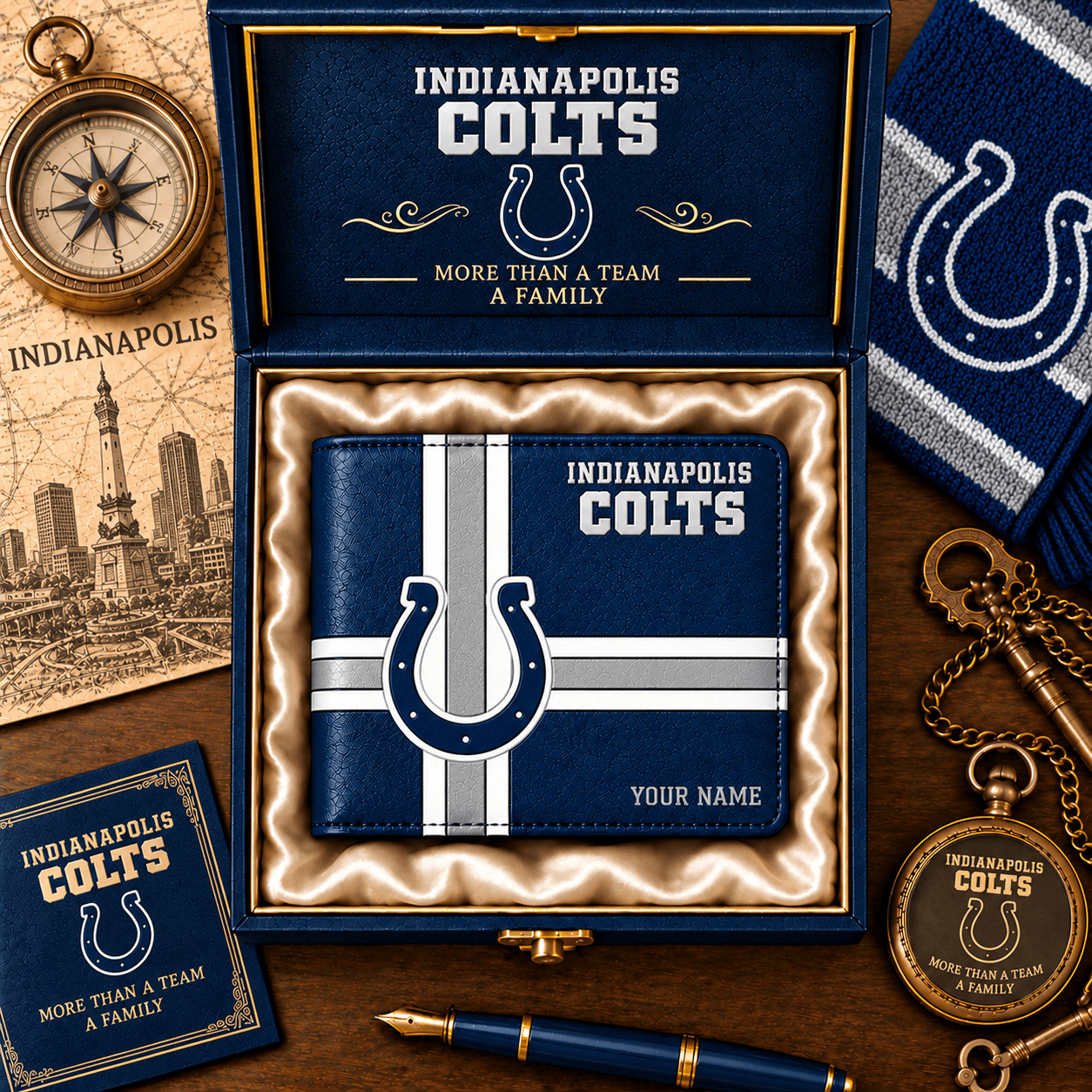 Indianapolis Colts NFL Wallet Custom Name For Fan