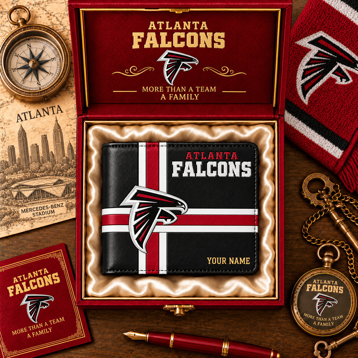 Atlanta Falcons NFL Wallet Custom Name For Fan