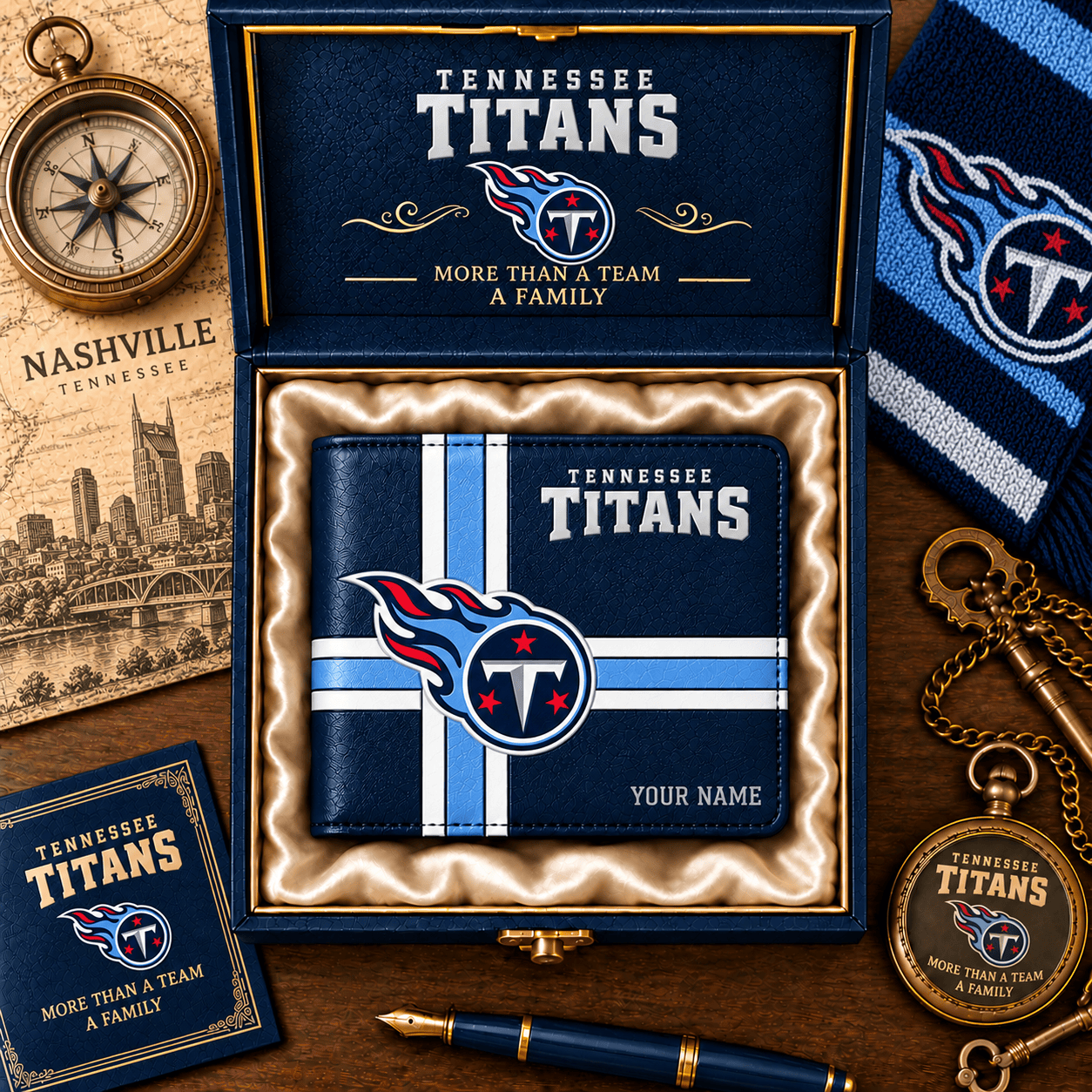 Tennessee Titans NFL Wallet Custom Name For Fan