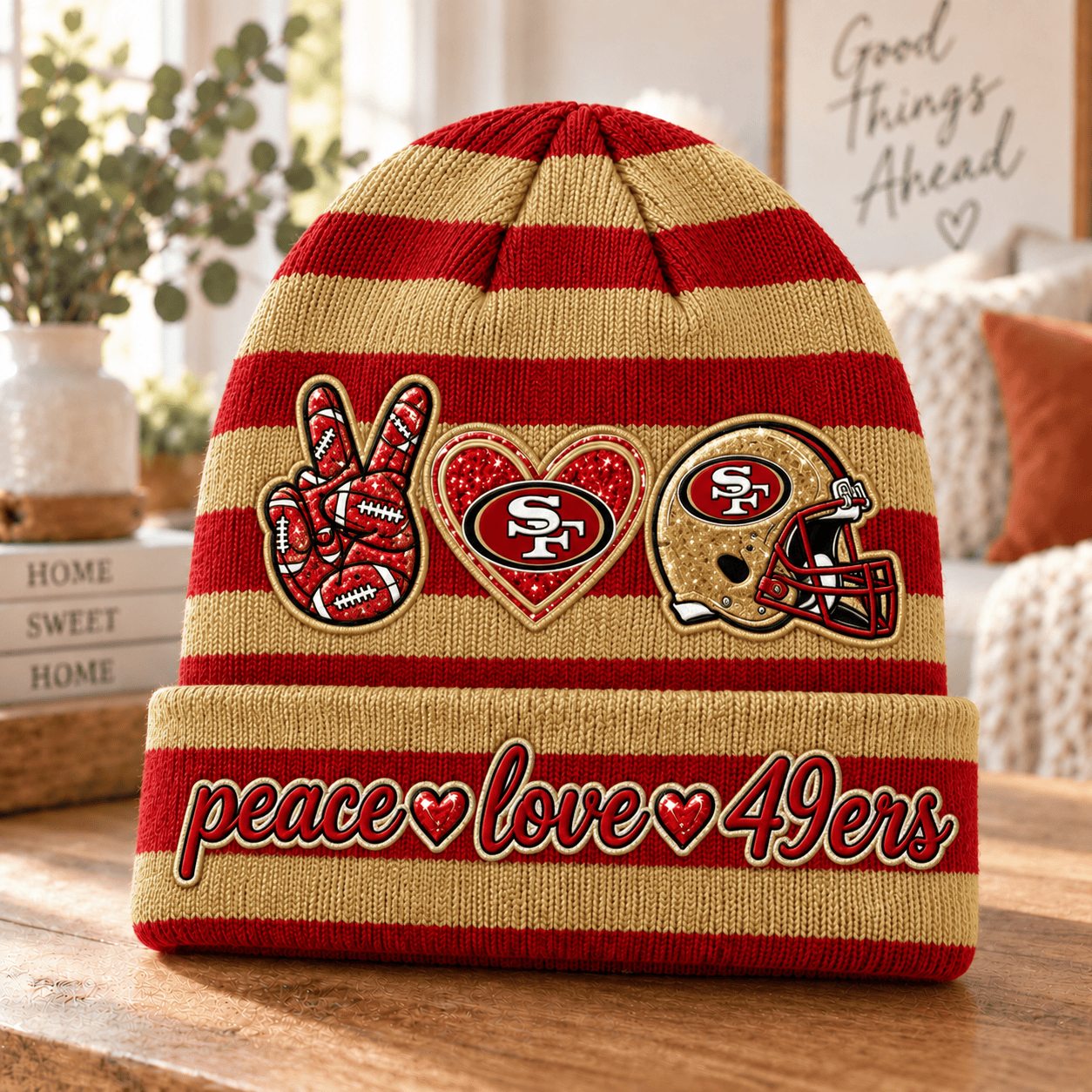 San Francisco 49ers NFL Beanie Hat For Fan