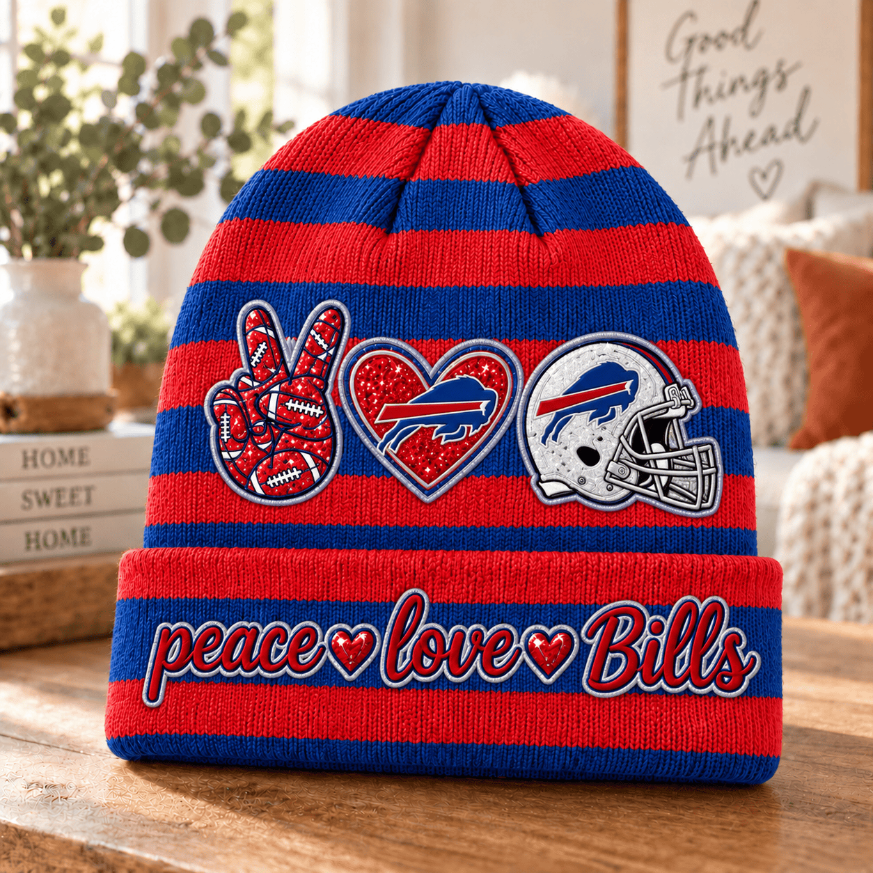 Buffalo Bills NFL Beanie Hat For Fan