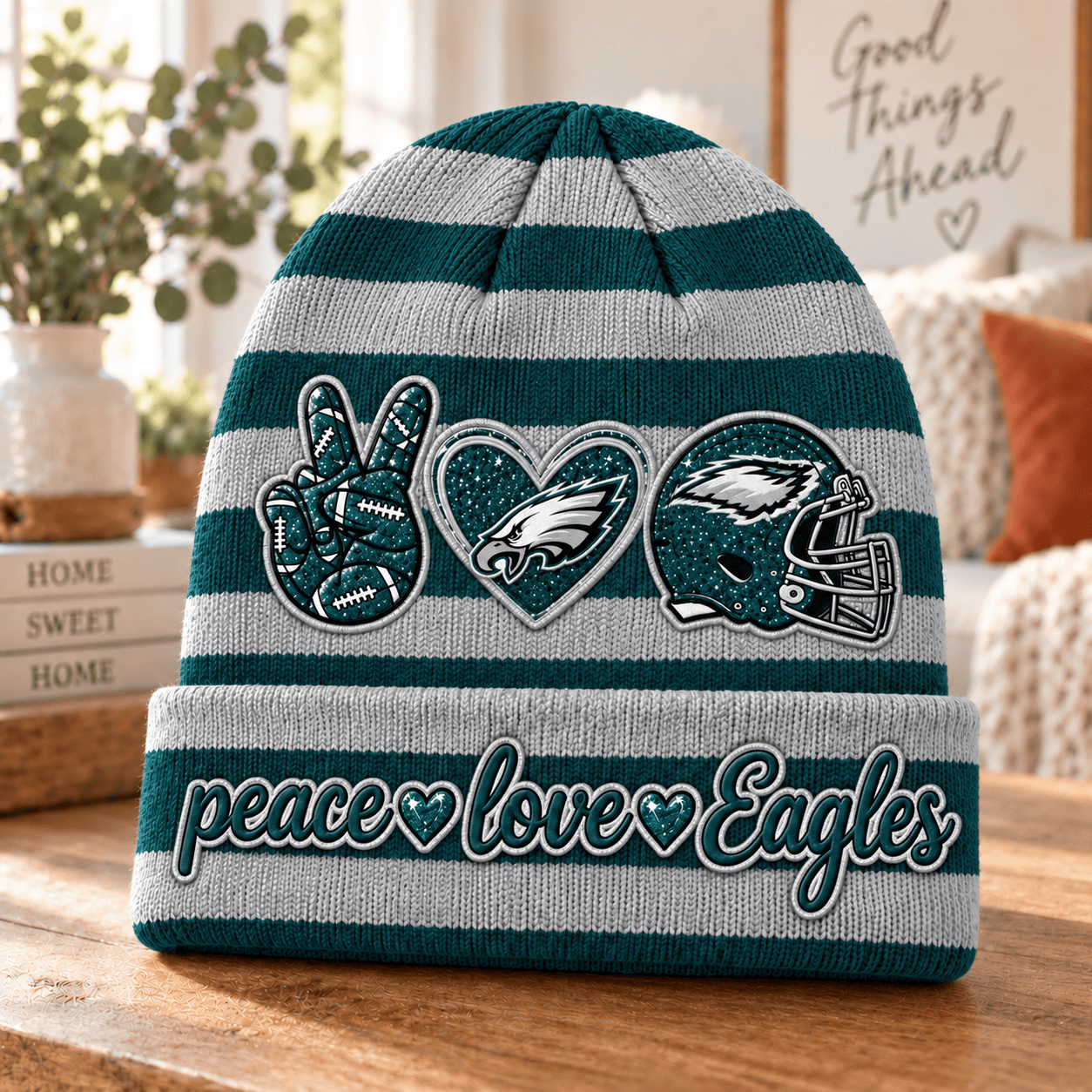Philadelphia Eagles NFL Beanie Hat For Fan