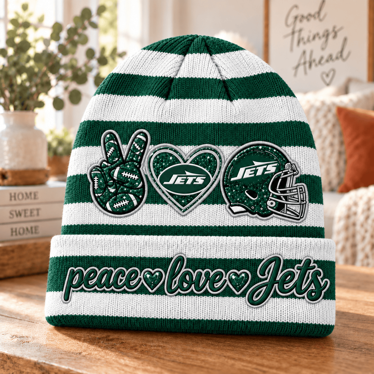 New York Jets NFL Beanie Hat For Fan