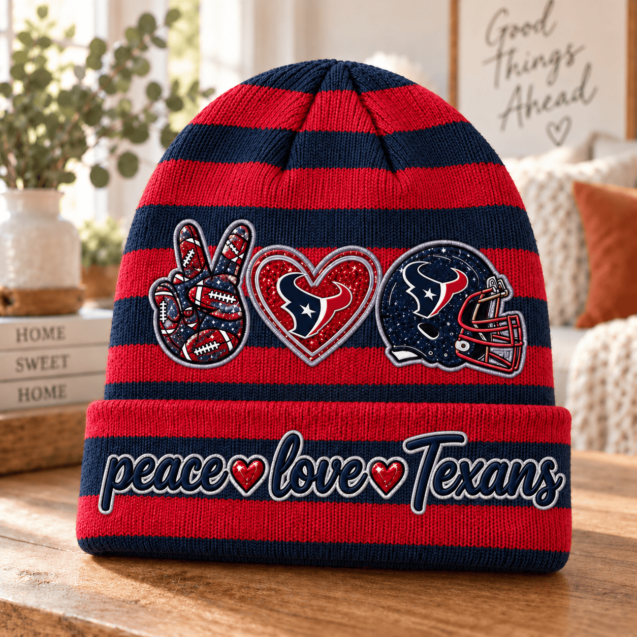 Houston Texans NFL Beanie Hat For Fan