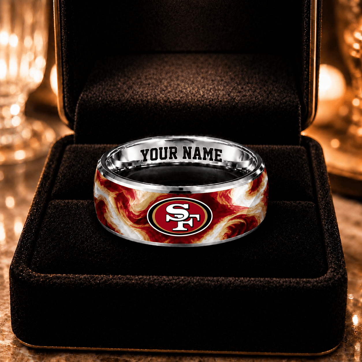 San Francisco 49ers NFL Ring Custom Name For Fan
