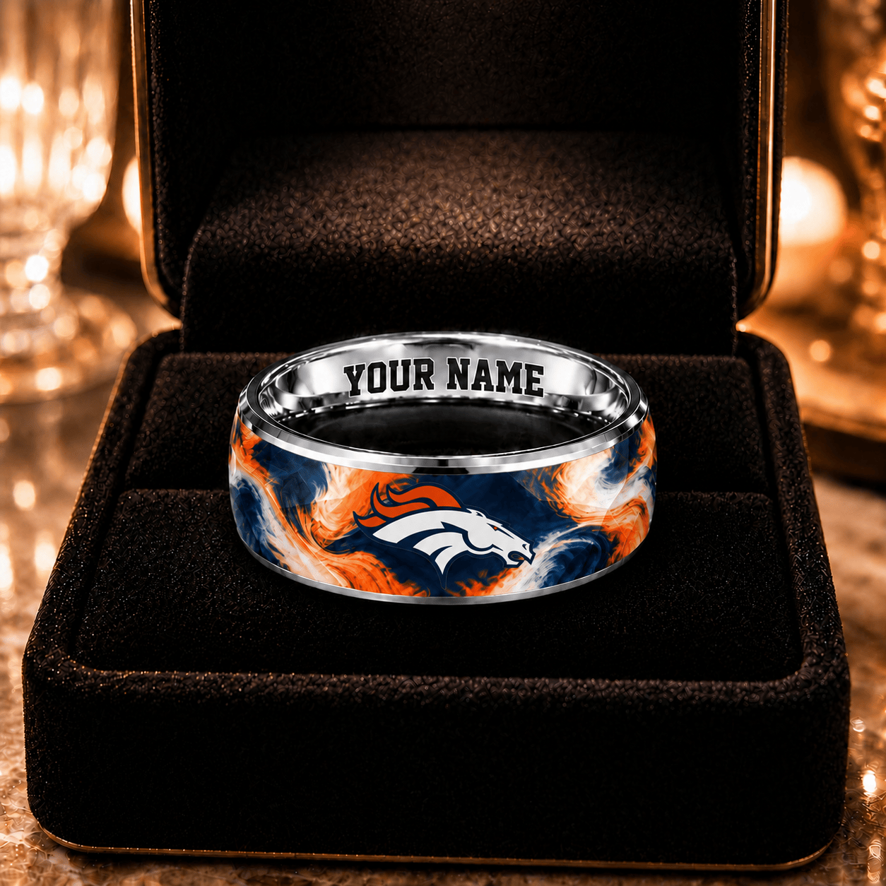 Denver Broncos NFL Ring Custom Name For Fan