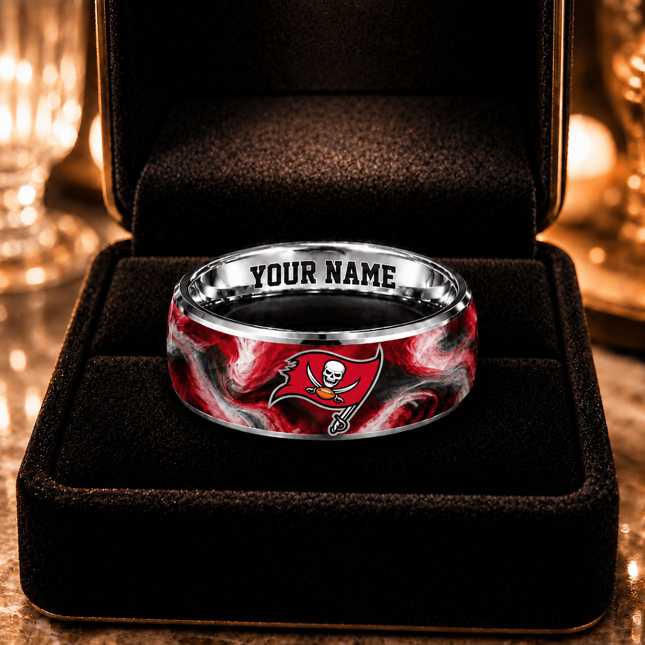 Tampa Bay Buccaneers NFL Ring Custom Name For Fan