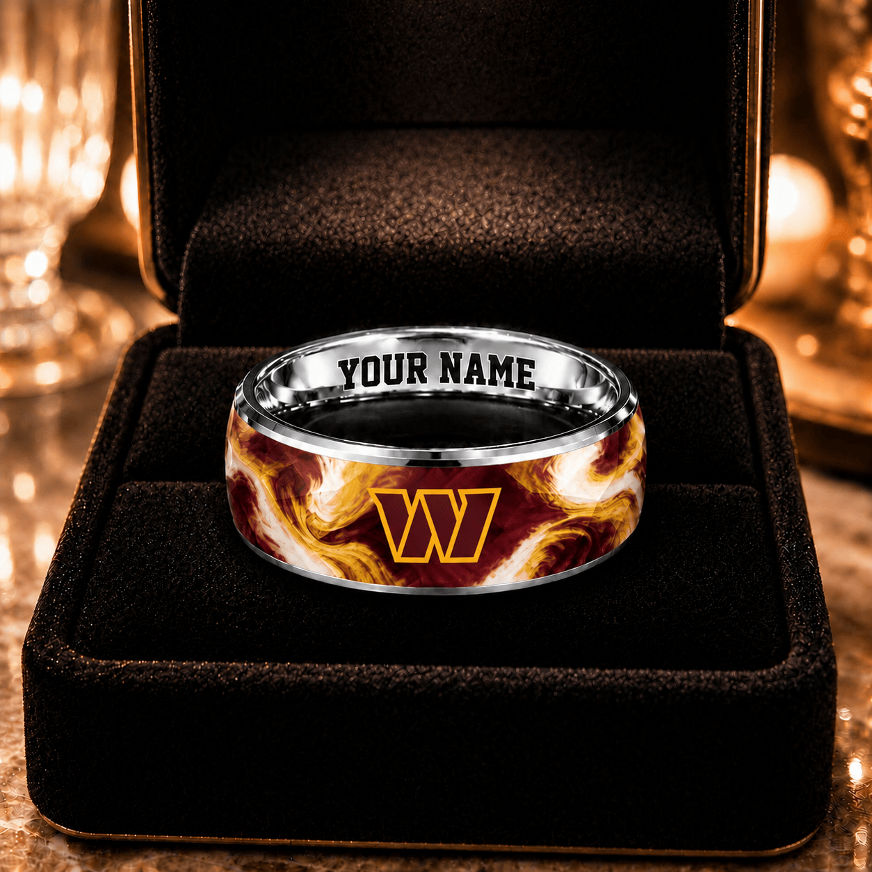 Washington Commanders NFL Ring Custom Name For Fan