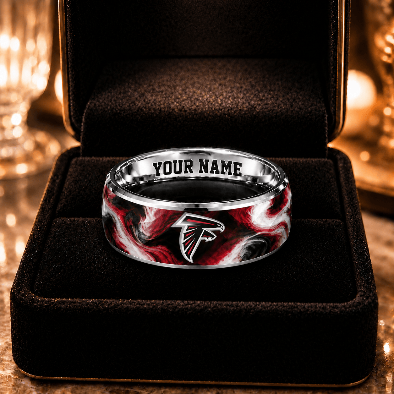 Atlanta Falcons NFL Ring Custom Name For Fan