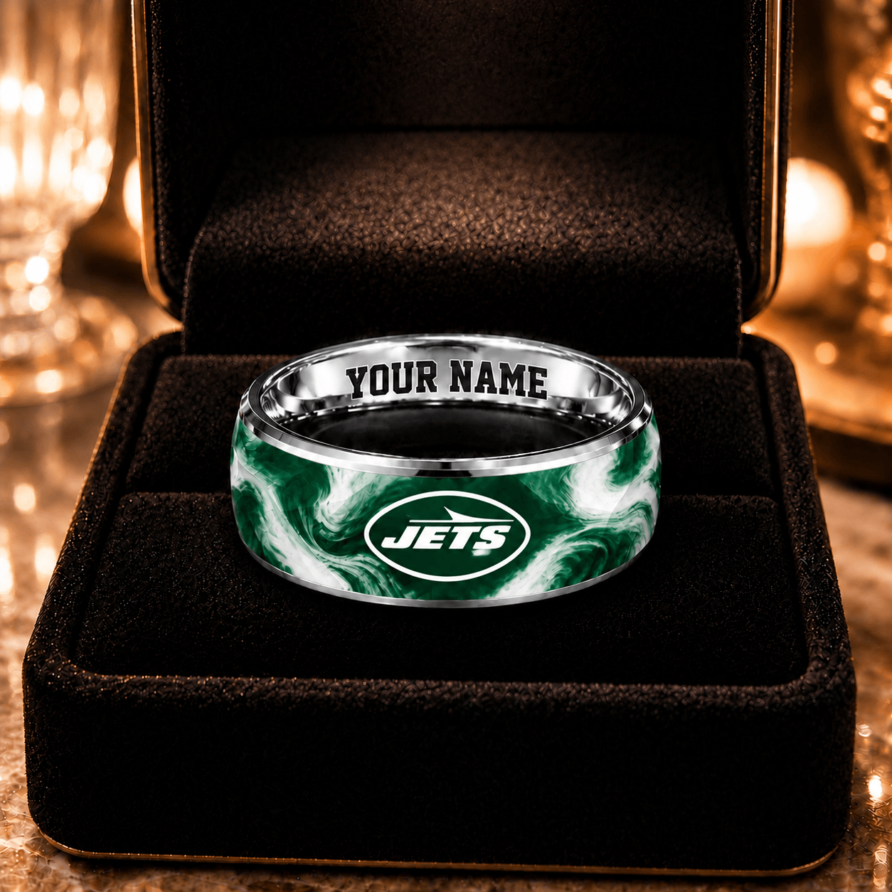 New York Jets NFL Ring Custom Name For Fan