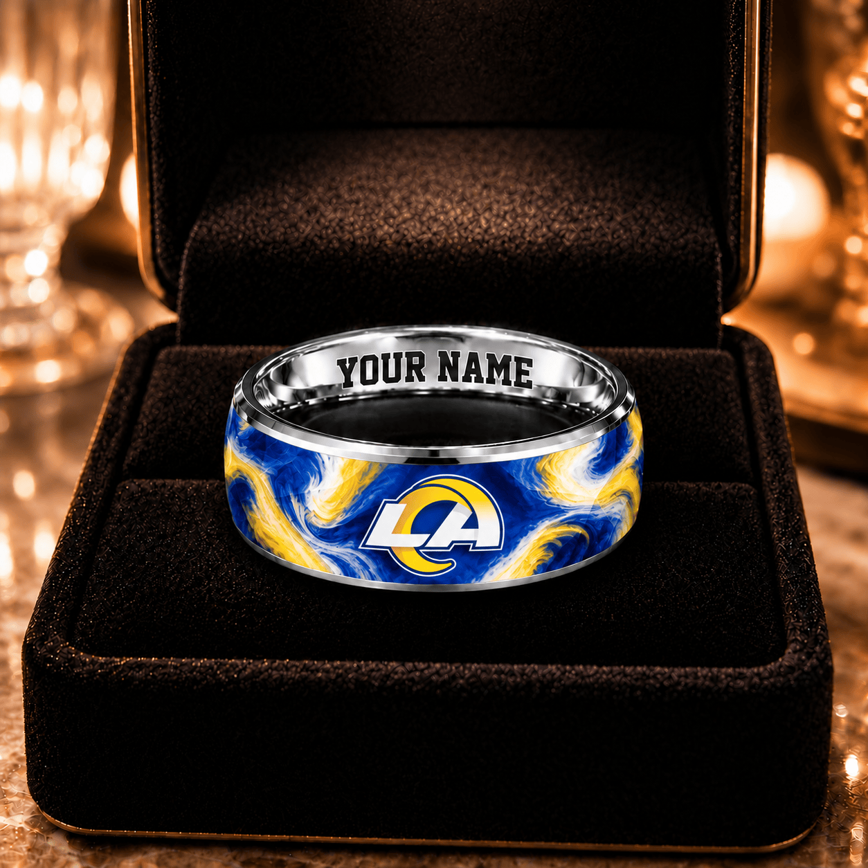 Los Angeles Rams NFL Ring Custom Name For Fan