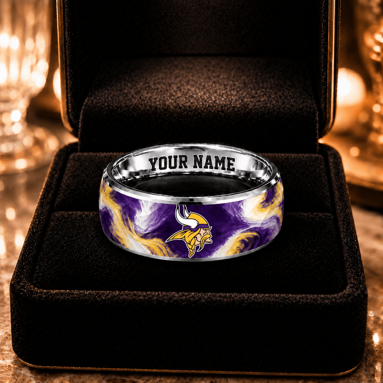 Minnesota Vikings NFL Ring Custom Name For Fan