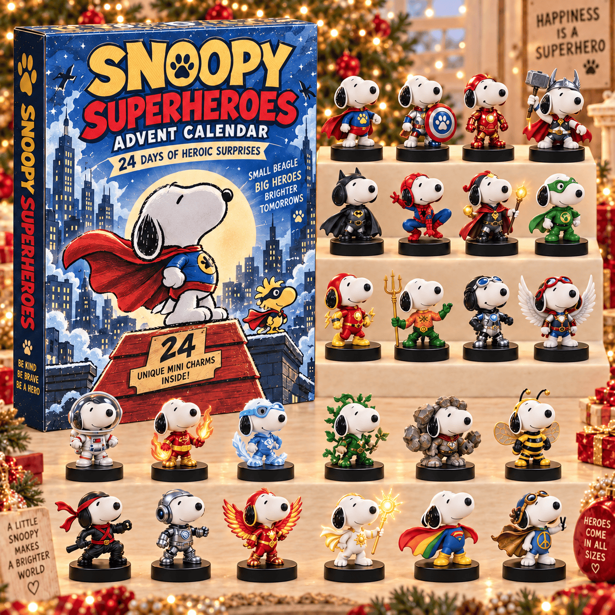 Advent Calendar Snoopy SuperHero For Fan