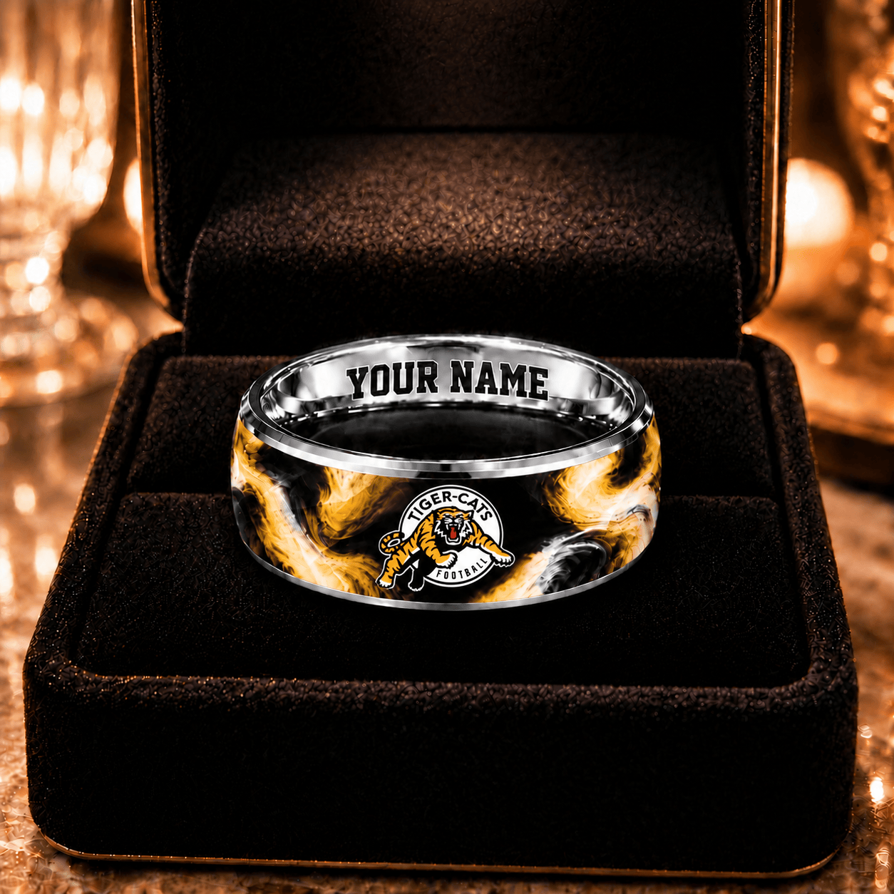 Hamilton Tiger-Cats CFL RING CUSTOM NAME FOR FAN