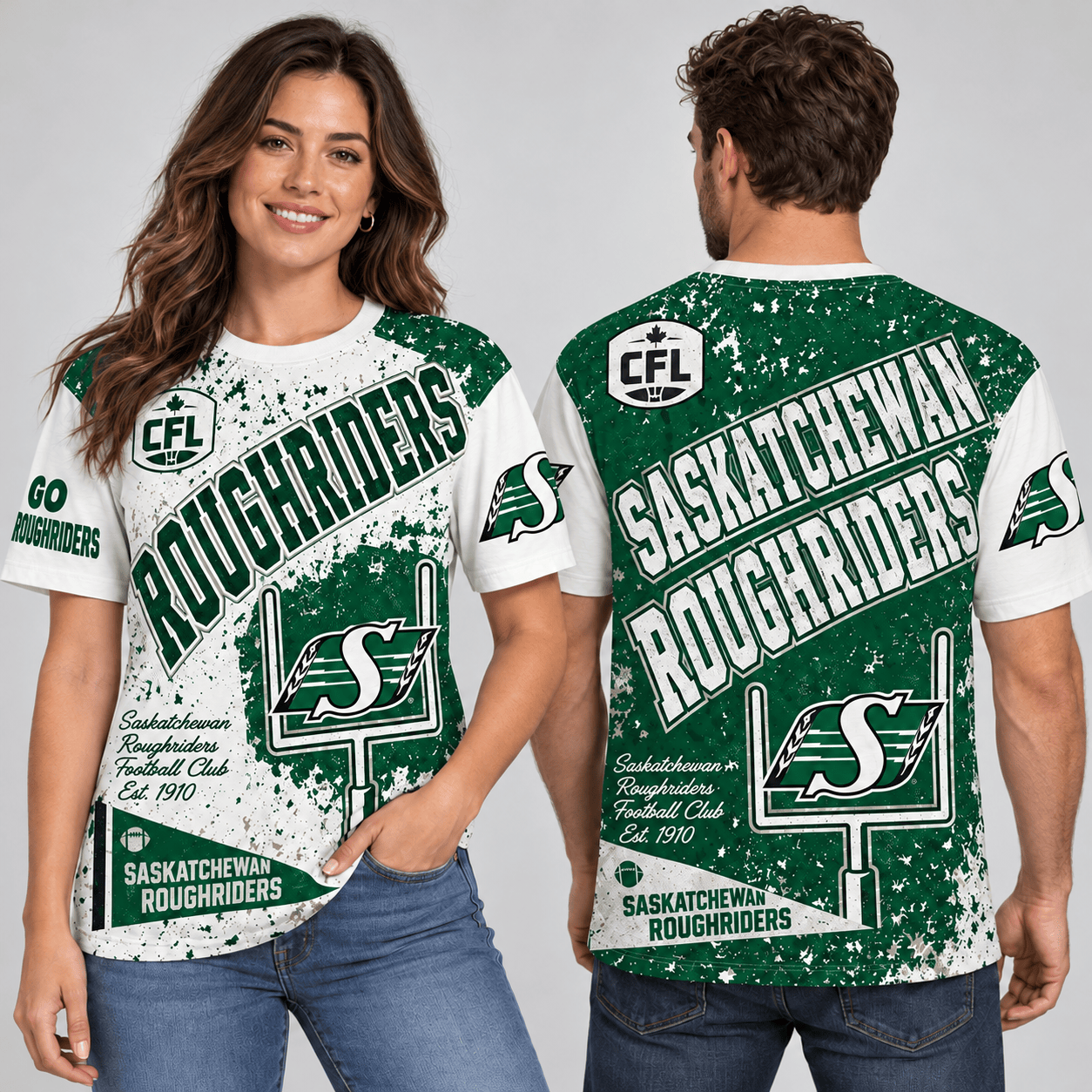 Saskatchewan Roughriders CFL T-Shirt For Fan