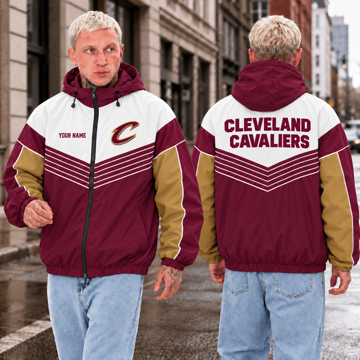 Cleveland Cavaliers NBA Outdoor Jacket Custom Name For Fan