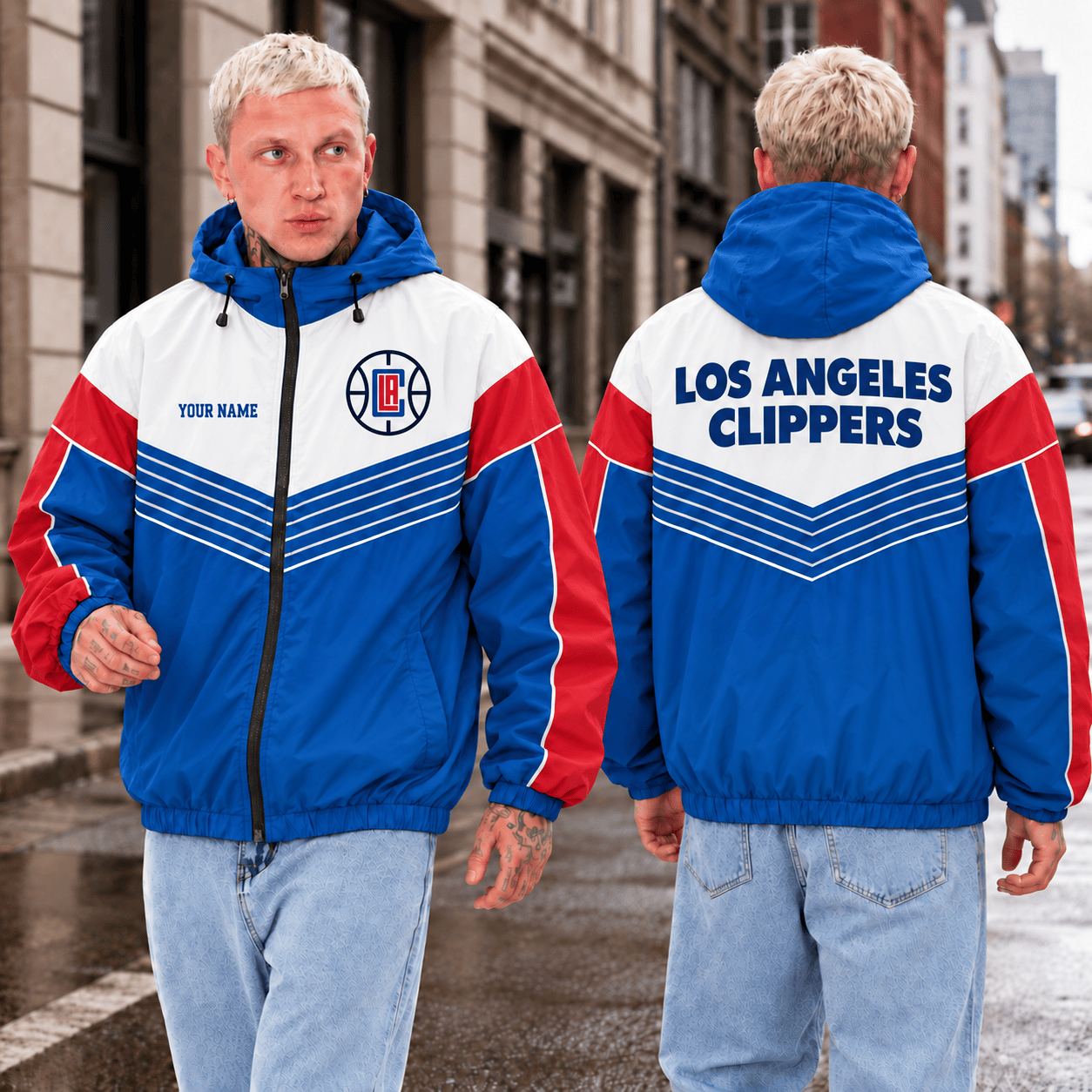 Los Angeles Clippers NBA Outdoor Jacket Custom Name For Fan