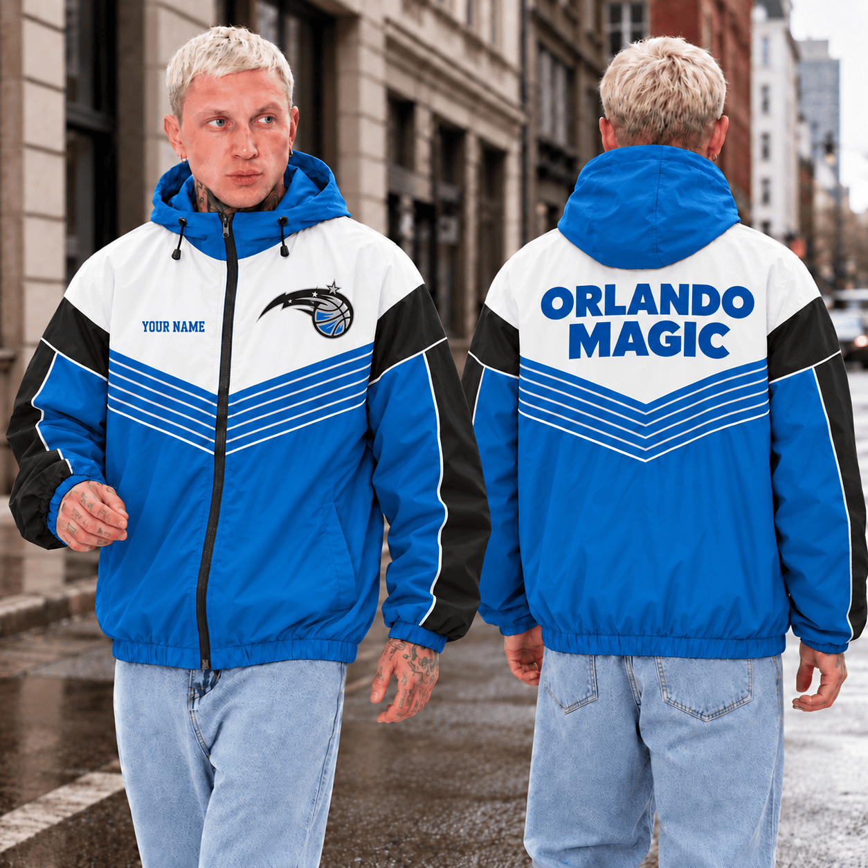 Orlando Magic NBA Outdoor Jacket Custom Name For Fan
