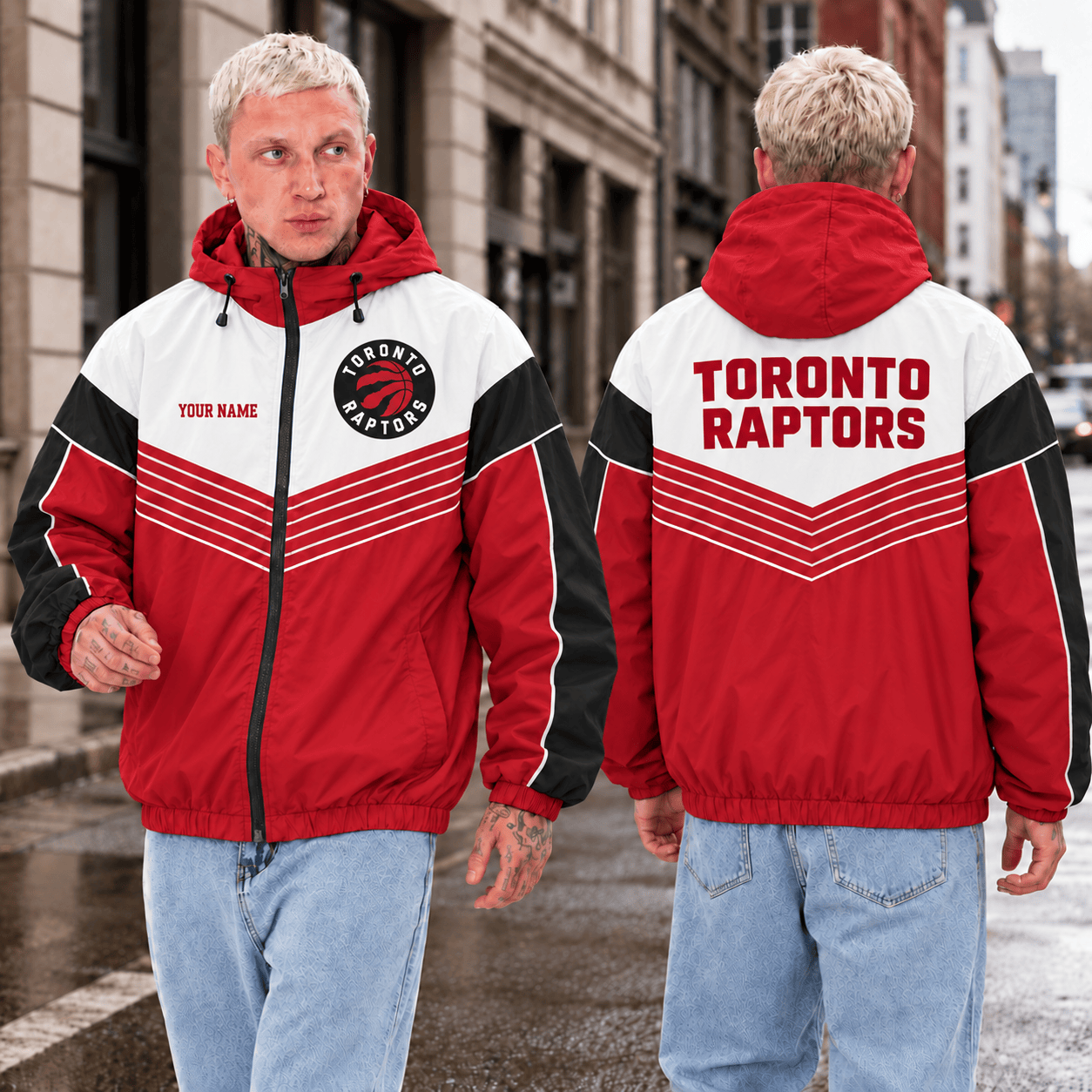 Toronto Raptors NBA Outdoor Jacket Custom Name For Fan