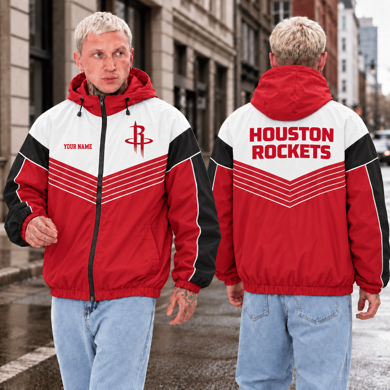 Houston Rockets NBA Outdoor Jacket Custom Name For Fan