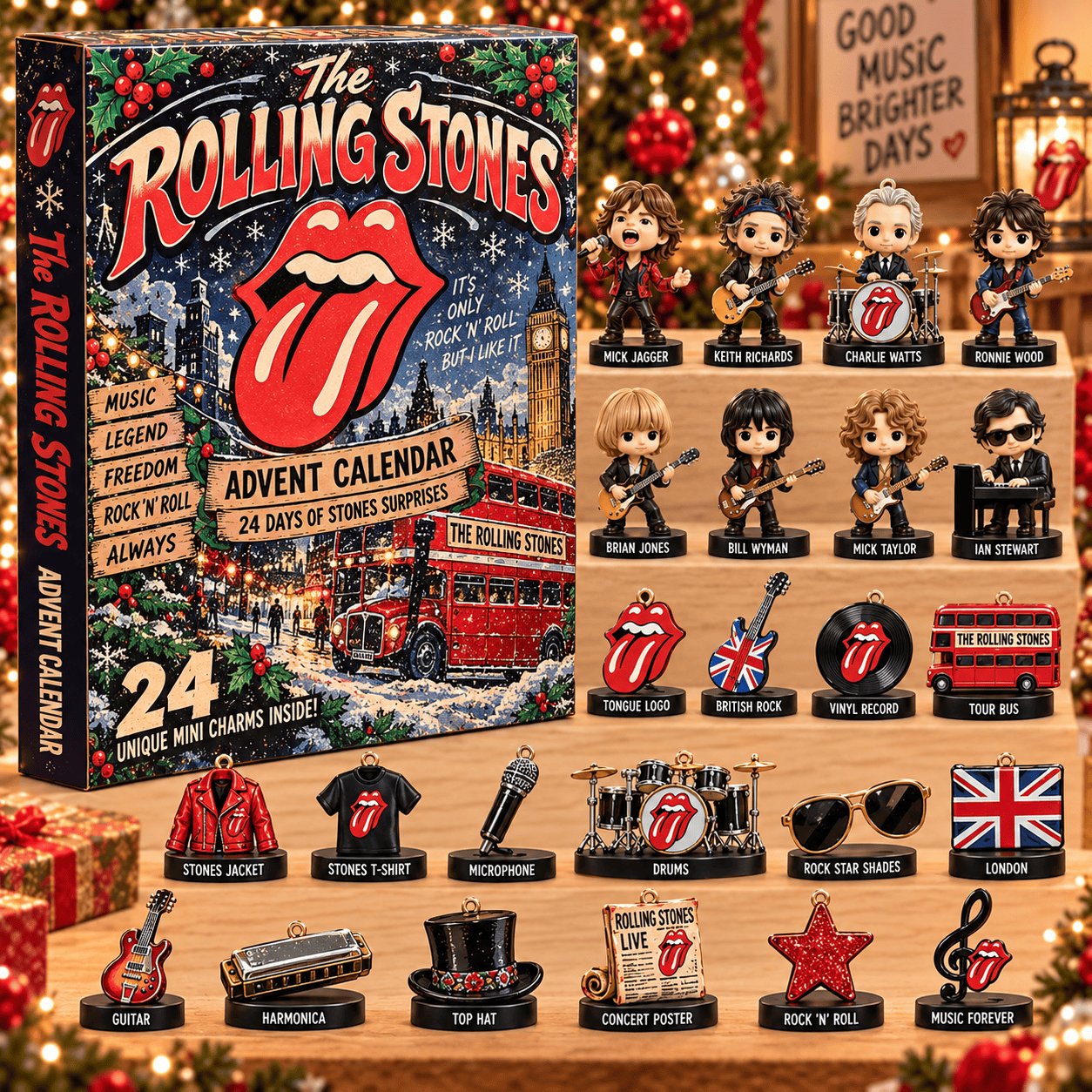 Advent Calendar The Rolling Stones For Fan