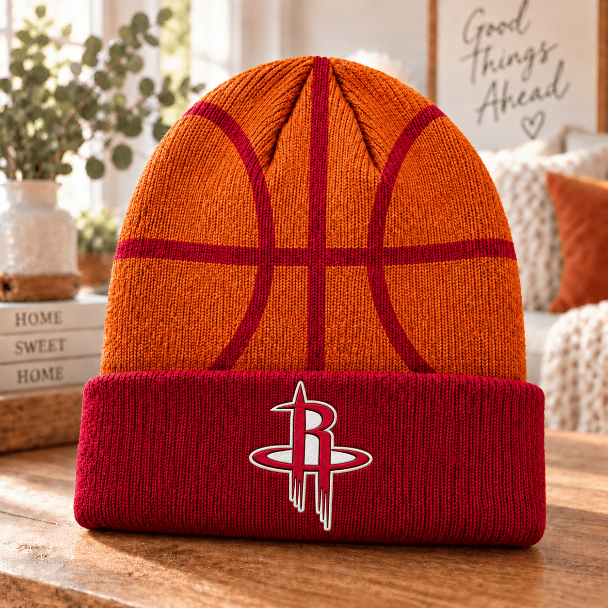 Houston Rockets NBA Beanie Hat For Fan