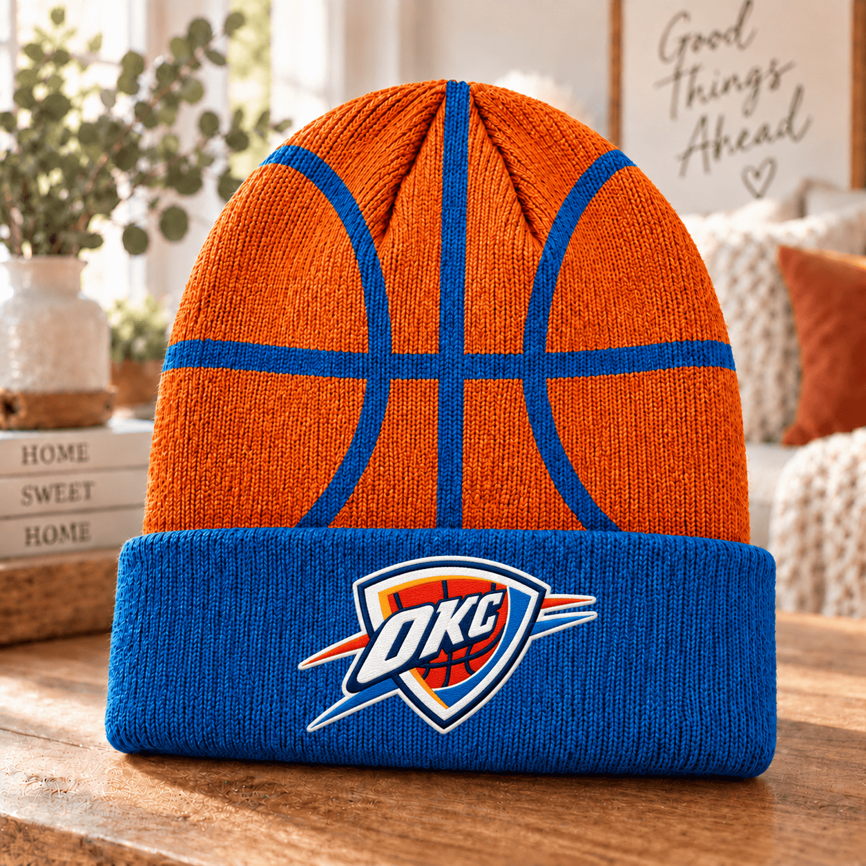 Oklahoma City Thunder NBA Beanie Hat For Fan