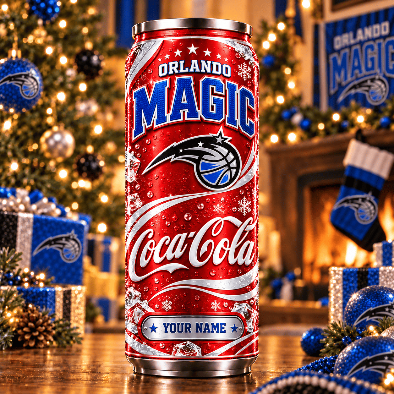 Orlando Magic NBA Can Tumbler Coca Cola Custom Name For Fan