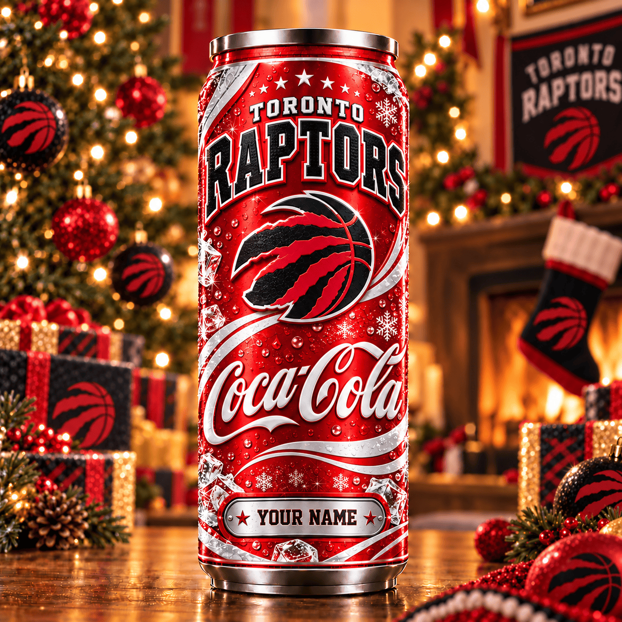 Toronto Raptors NBA Can Tumbler Coca Cola Custom Name For Fan