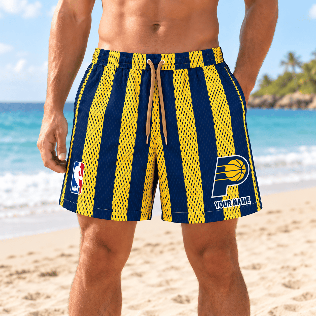 Indiana Pacers NBA Short Pants Custom Name For Fan